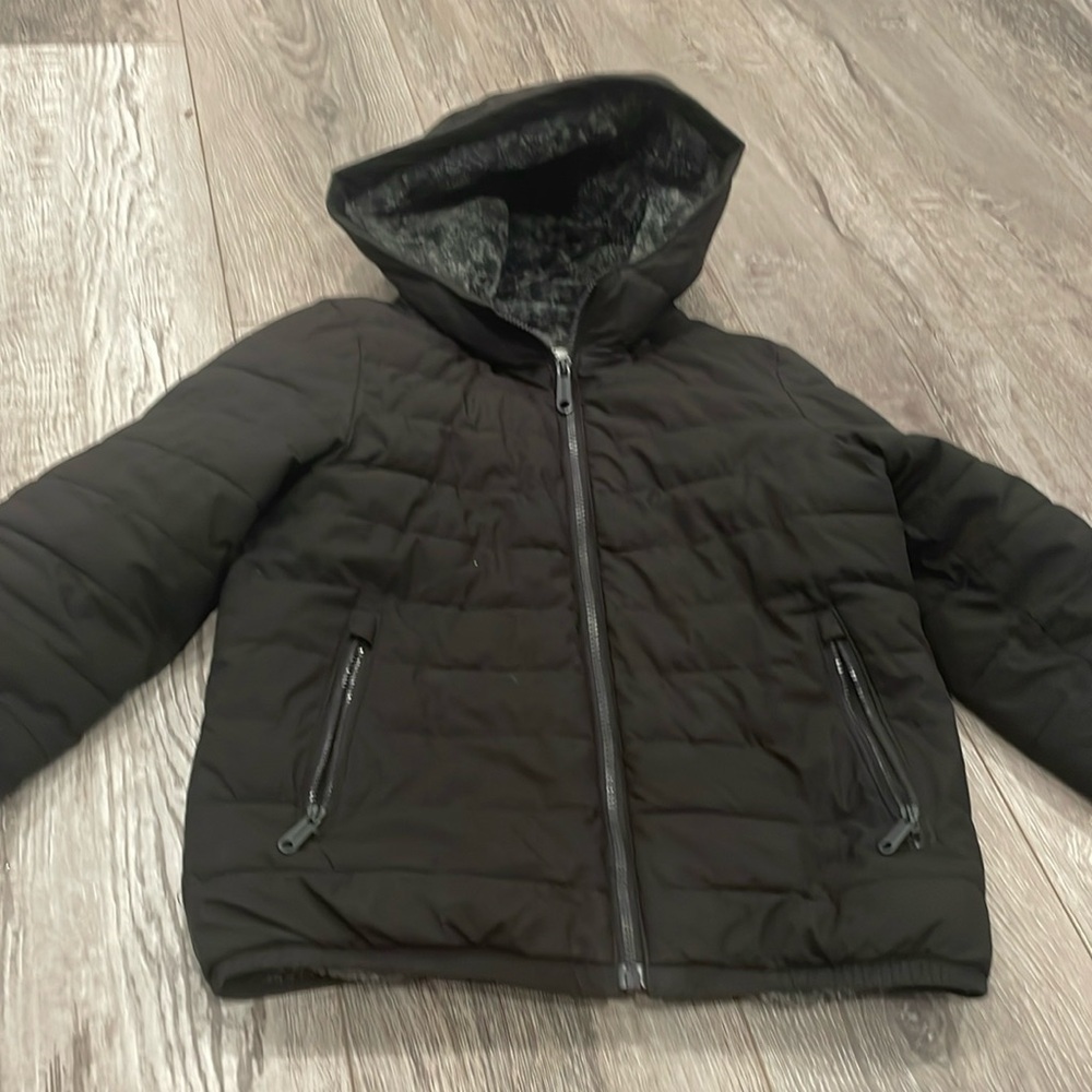 Boys black Abercrombie coat - puffer size 9/10